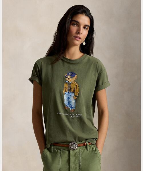 POLO RALPH LAUREN(ポロ ラルフ ローレン)の「Polo ベア コットン ジャージー Tシャツ(Tシャツ/カットソー・レディース・グリーン・S/M/XS)」の8枚目の写真
