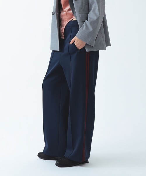 Ray BEAMS(レイビームス)の「サイド ライン ジャージ パンツ(その他パンツ・レディース・ネイビー/ダークブラウン・0/1)」の6枚目の写真