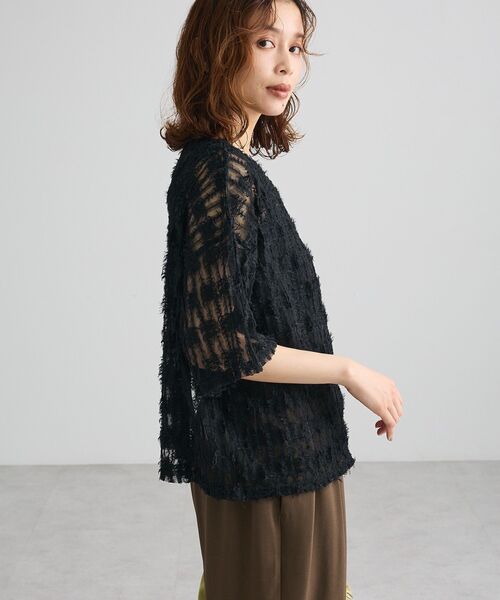 Green　Parks（グリーンパークス）の「SET2点カットフェザープルオーバー＋インナー（Tシャツ/カットソー・レディース・ブルー系その他7/アイボリー/ブラウン/ブラック・FREE）」の16枚目の写真