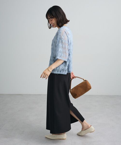 Green　Parks（グリーンパークス）の「SET2点カットフェザープルオーバー＋インナー（Tシャツ/カットソー・レディース・ブルー系その他7/アイボリー/ブラウン/ブラック・FREE）」の18枚目の写真