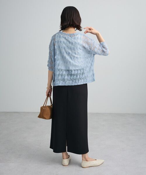 Green　Parks（グリーンパークス）の「SET2点カットフェザープルオーバー＋インナー（Tシャツ/カットソー・レディース・ブルー系その他7/アイボリー/ブラウン/ブラック・FREE）」の19枚目の写真