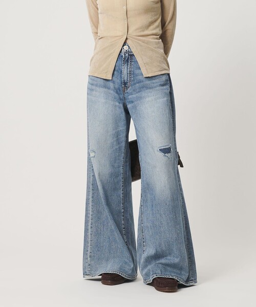 NEEDBY heritage(ニードバイヘリテージ)の「【別注】<NEEDBY heritage>ワイドフレア デニムパンツ/コバルト(デニムパンツ・レディース・コバルトブルー・25/24/23)」の1枚目の写真