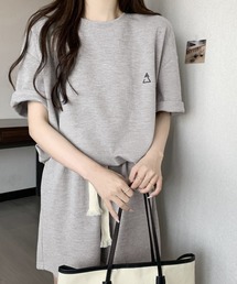 ワンポイントロゴTシャツセットアップ夏服