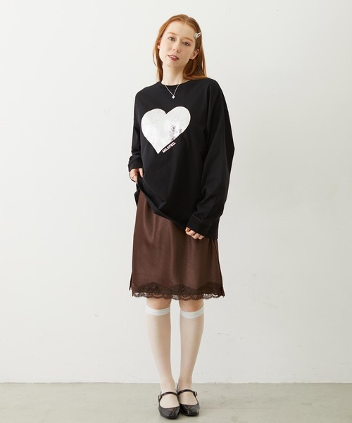 MILKFED.(ミルクフェド)の「V-NECK LACE DRESS(ワンピース・レディース・ブラック/ブラウン/ライトブルー・ONE SIZE)」の19枚目の写真