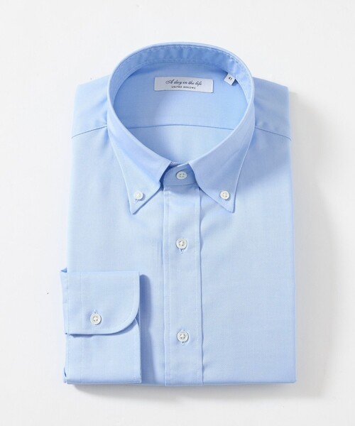 A DAY IN THE LIFE UNITED ARROWS（アデイインザライフユナイテッドアローズ）の「レギュラーフィット ボタンダウンシャツ-イージーケア-＜A DAY IN THE LIFE＞（シャツ/ブラウス・メンズ・ライトブルー/ホワイト/その他1・39cm/42cm/41cm/37cm/40cm/38cm）」の2枚目の写真