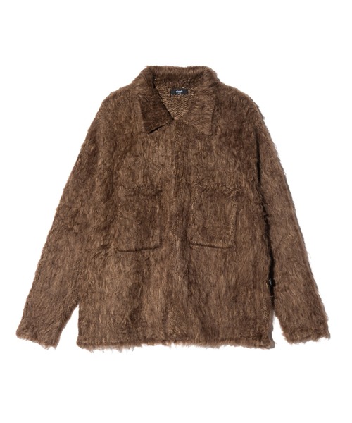 glamb(グラム)の「Shaggy Knit Shirt Cardigan / シャギーニットシャツカーディガン(カーディガン/ボレロ・メンズ・ブルー/ブラウン・S/M/L)」の3枚目の写真