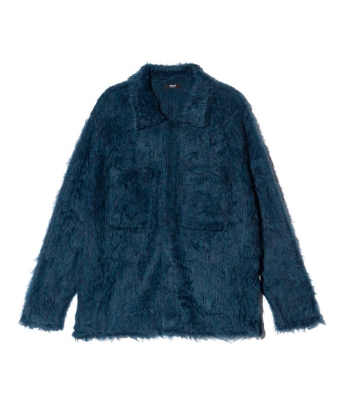 glamb(グラム)の「Shaggy Knit Shirt Cardigan / シャギーニットシャツカーディガン(カーディガン/ボレロ・メンズ・ブルー/ブラウン・S/M/L)」の5枚目の写真
