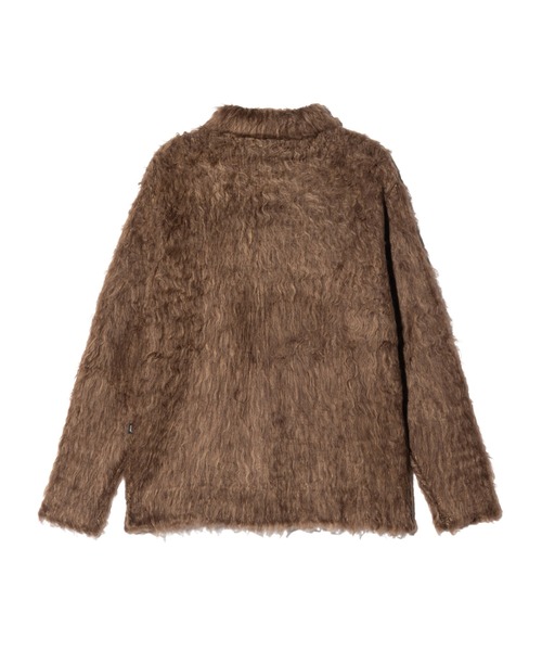 glamb(グラム)の「Shaggy Knit Shirt Cardigan / シャギーニットシャツカーディガン(カーディガン/ボレロ・メンズ・ブルー/ブラウン・S/M/L)」の4枚目の写真