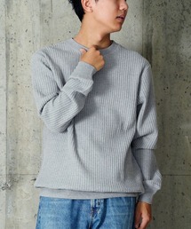 "04"≪JEMORGAN≫ビッグワッフル プルオーバー スウェットシャツ