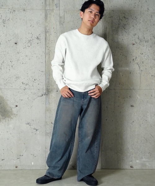 JEMORGAN(ジェーイーモーガン)の「"04"≪JEMORGAN≫ビッグワッフル プルオーバー スウェットシャツ(スウェット・メンズ・ダークグレー/グレー/ライトグレー/ブラック/アイボリー・XL/M/L)」の8枚目の写真