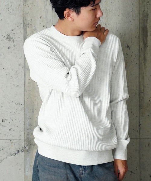 JEMORGAN(ジェーイーモーガン)の「"04"≪JEMORGAN≫ビッグワッフル プルオーバー スウェットシャツ(スウェット・メンズ・ダークグレー/グレー/ライトグレー/ブラック/アイボリー・XL/M/L)」の9枚目の写真