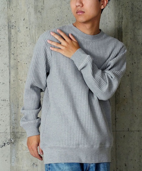 JEMORGAN(ジェーイーモーガン)の「"04"≪JEMORGAN≫ビッグワッフル プルオーバー スウェットシャツ(スウェット・メンズ・ダークグレー/グレー/ライトグレー/ブラック/アイボリー・XL/M/L)」の11枚目の写真