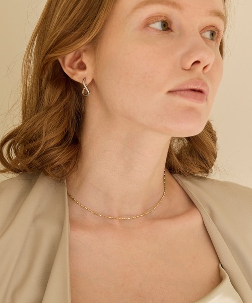 Phoebe（フィービィー）の「【金属アレルギー対応】ミックスドットマグネットチェーンネックレス/ニッケルフリー　ワンタッチ ベーシック 着脱簡単（ネックレス・レディース・イエローゴールド/シルバー・FREE）」の11枚目の写真