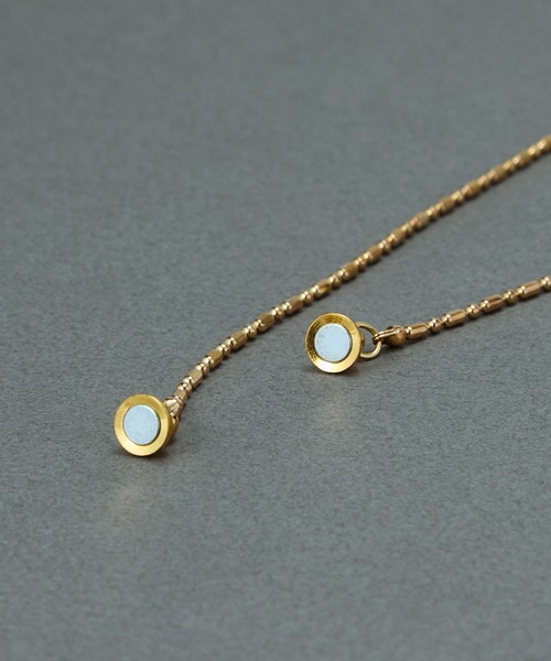 Phoebe（フィービィー）の「【金属アレルギー対応】ミックスドットマグネットチェーンネックレス/ニッケルフリー　ワンタッチ ベーシック 着脱簡単（ネックレス・レディース・イエローゴールド/シルバー・FREE）」の14枚目の写真