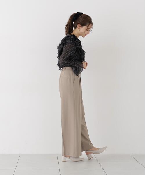 PROPORTION BODY DRESSING(プロポーションボディドレッシング)の「ボリュームラッフルブラウス / 1216210905(シャツ/ブラウス・レディース・ホワイト系その他/ブラック系その他/ブラウン系その他・FREE)」の8枚目の写真