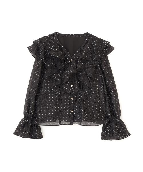 PROPORTION BODY DRESSING(プロポーションボディドレッシング)の「ボリュームラッフルブラウス / 1216210905(シャツ/ブラウス・レディース・ホワイト系その他/ブラック系その他/ブラウン系その他・FREE)」の11枚目の写真