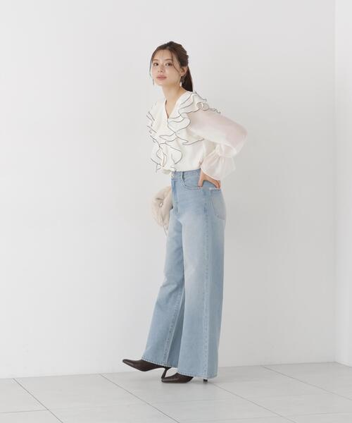 PROPORTION BODY DRESSING(プロポーションボディドレッシング)の「ボリュームラッフルブラウス / 1216210905(シャツ/ブラウス・レディース・ホワイト系その他/ブラック系その他/ブラウン系その他・FREE)」の17枚目の写真