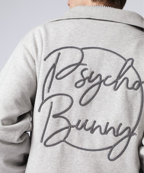 Psycho Bunny（サイコバニー）の「バックコード刺繍 ハーフジップスウェット（スウェット・メンズ・ライトグレー/ブラック・X-LARGE/LARGE/MEDIUM）」の10枚目の写真