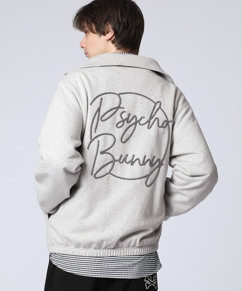 Psycho Bunny（サイコバニー）の「バックコード刺繍 ハーフジップスウェット（スウェット・メンズ・ライトグレー/ブラック・X-LARGE/LARGE/MEDIUM）」の13枚目の写真