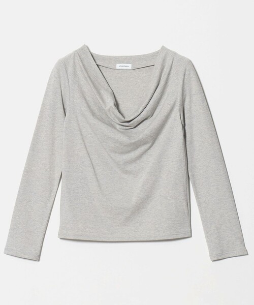ATTISESSION(アティセッション)の「<ATTISESSION>ドレープ ロングスリーブトップス(Tシャツ/カットソー・レディース・その他1/グレー系・FREE)」の1枚目の写真