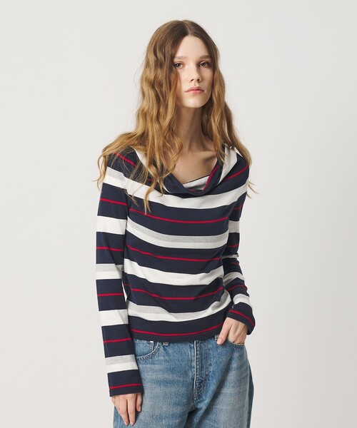 ATTISESSION(アティセッション)の「<ATTISESSION>ドレープ ロングスリーブトップス(Tシャツ/カットソー・レディース・その他1/グレー系・FREE)」の3枚目の写真