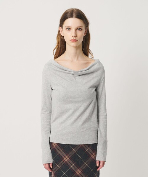 ATTISESSION(アティセッション)の「<ATTISESSION>ドレープ ロングスリーブトップス(Tシャツ/カットソー・レディース・その他1/グレー系・FREE)」の7枚目の写真
