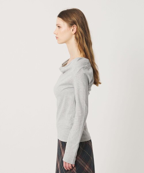 ATTISESSION(アティセッション)の「<ATTISESSION>ドレープ ロングスリーブトップス(Tシャツ/カットソー・レディース・その他1/グレー系・FREE)」の8枚目の写真