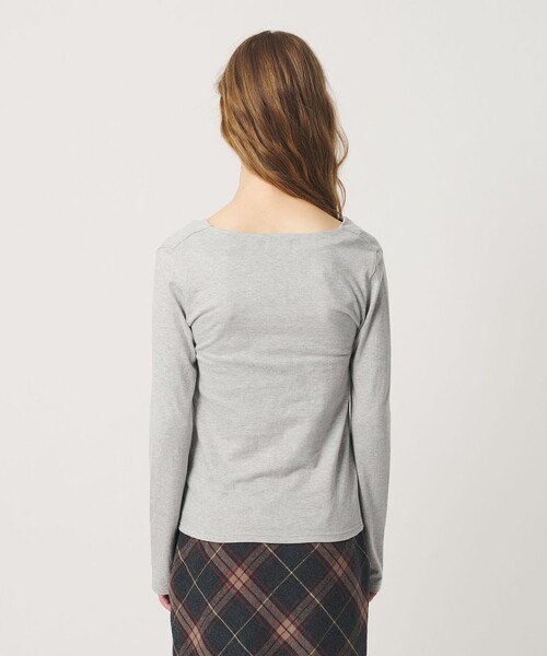 ATTISESSION(アティセッション)の「<ATTISESSION>ドレープ ロングスリーブトップス(Tシャツ/カットソー・レディース・その他1/グレー系・FREE)」の9枚目の写真