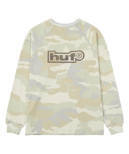 HUF(ハフ)の「89 OUTLINE LS RAGLAN(Tシャツ/カットソー・メンズ・カモフラージュ/ブラック・L/S/XL/M/XXL)」の7枚目の写真