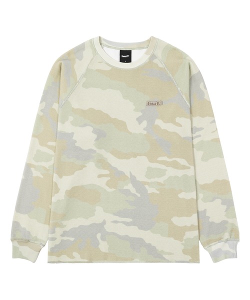 HUF(ハフ)の「89 OUTLINE LS RAGLAN(Tシャツ/カットソー・メンズ・カモフラージュ/ブラック・L/S/XL/M/XXL)」の8枚目の写真