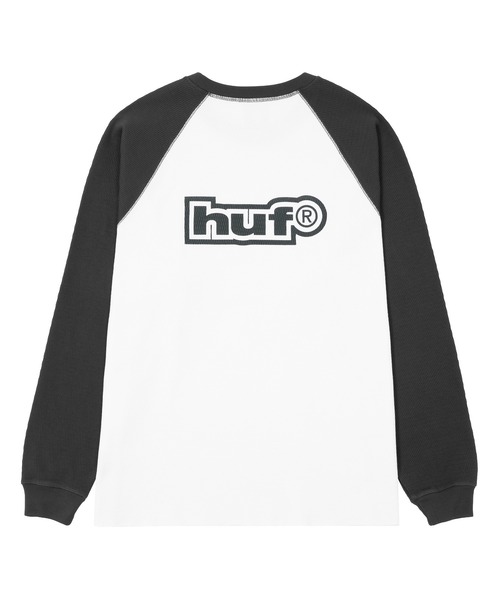 HUF(ハフ)の「89 OUTLINE LS RAGLAN(Tシャツ/カットソー・メンズ・カモフラージュ/ブラック・L/S/XL/M/XXL)」の4枚目の写真
