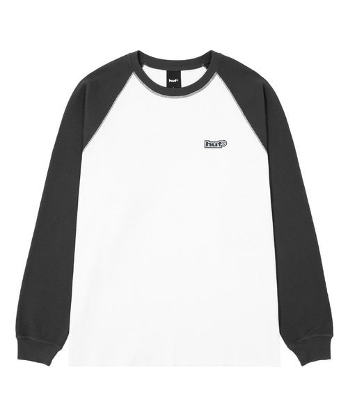 HUF(ハフ)の「89 OUTLINE LS RAGLAN(Tシャツ/カットソー・メンズ・カモフラージュ/ブラック・L/S/XL/M/XXL)」の5枚目の写真