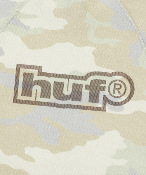 HUF(ハフ)の「89 OUTLINE LS RAGLAN(Tシャツ/カットソー・メンズ・カモフラージュ/ブラック・L/S/XL/M/XXL)」の17枚目の写真
