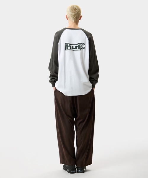 HUF(ハフ)の「89 OUTLINE LS RAGLAN(Tシャツ/カットソー・メンズ・カモフラージュ/ブラック・L/S/XL/M/XXL)」の11枚目の写真