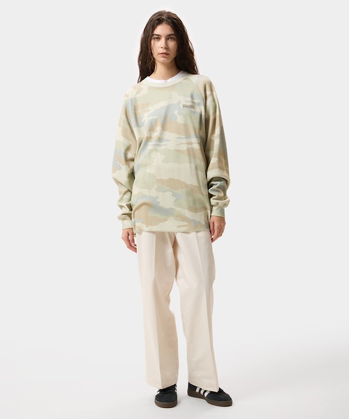 HUF(ハフ)の「89 OUTLINE LS RAGLAN(Tシャツ/カットソー・メンズ・カモフラージュ/ブラック・L/S/XL/M/XXL)」の12枚目の写真