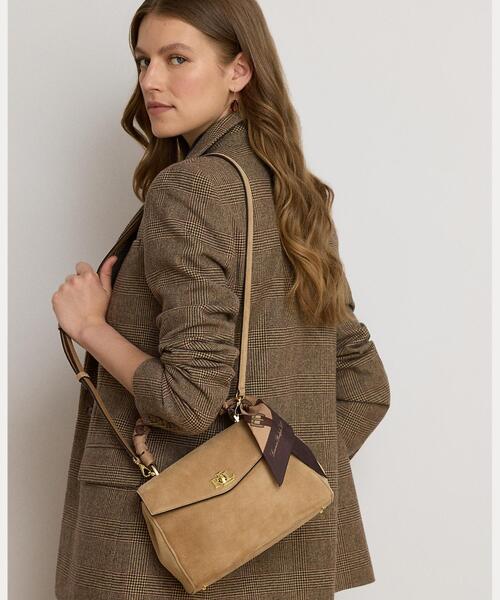 LAUREN RALPH LAUREN(ローレン ラルフ ローレン)の「スカーフトリム スモール Farrah ソフト サッチェル(ハンドバッグ・レディース・マルチ・ONE)」の6枚目の写真