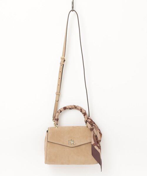 LAUREN RALPH LAUREN(ローレン ラルフ ローレン)の「スカーフトリム スモール Farrah ソフト サッチェル(ハンドバッグ・レディース・マルチ・ONE)」の8枚目の写真