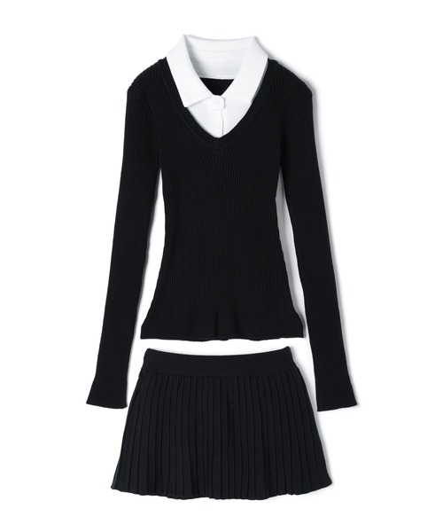 M DOLLY(エムドリー)の「Rib knit ivy setup / リブニットアイヴィーセットアップ(セットアップ・レディース・ブラック/アイボリー/グレー・FREE)」の19枚目の写真