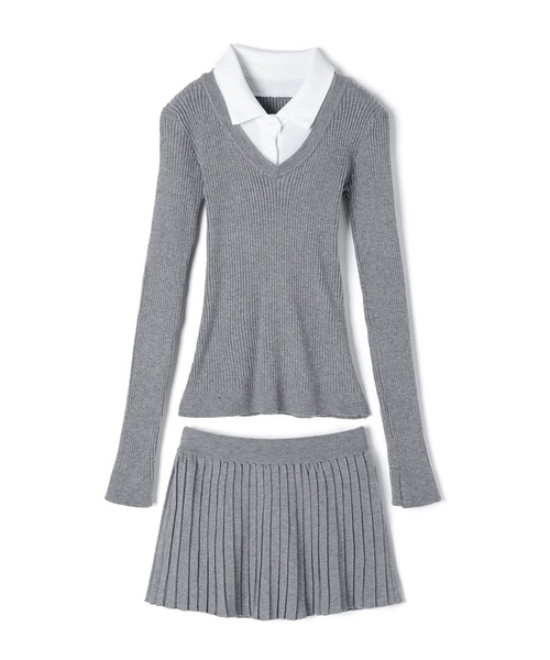 M DOLLY(エムドリー)の「Rib knit ivy setup / リブニットアイヴィーセットアップ(セットアップ・レディース・ブラック/アイボリー/グレー・FREE)」の20枚目の写真