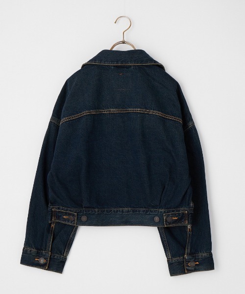 Levi's（リーバイス）の「[LEVI’S/リーバイス] LOOSE CROP TRUCKER デニムジャケット（デニムジャケット・レディース・ライトインディゴブルー/インディゴブルー・S）」の15枚目の写真