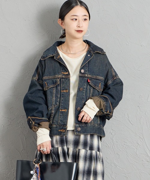 LOOSE CROP TRUCKER 丹寧夾克外套