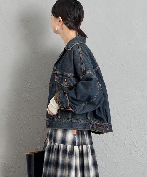 LOOSE CROP TRUCKER 丹寧夾克外套