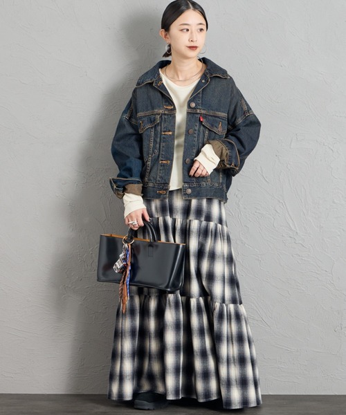 LOOSE CROP TRUCKER 丹寧夾克外套
