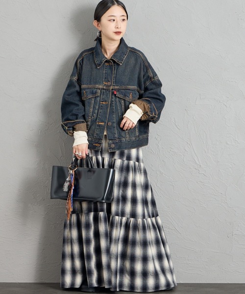 LOOSE CROP TRUCKER 丹寧夾克外套