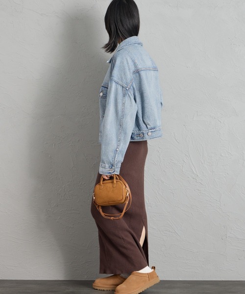 Levi's（リーバイス）の「[LEVI’S/リーバイス] LOOSE CROP TRUCKER デニムジャケット（デニムジャケット・レディース・ライトインディゴブルー/インディゴブルー・S）」の17枚目の写真