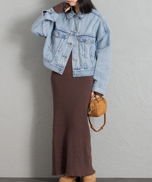 LOOSE CROP TRUCKER 丹寧夾克外套