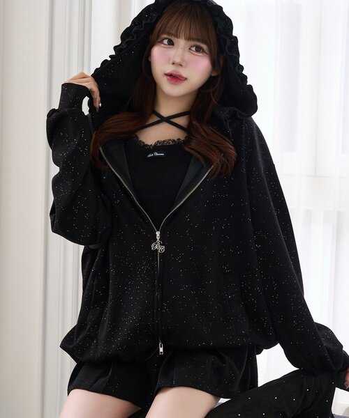 Belle Charme(ベルシャルム)の「【Belle Charme】Logo Label Lace Tank(タンクトップ・レディース・チャコールグレー/オフホワイト/ブラック・FREE)」の12枚目の写真