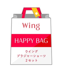 Wing（ウイング）の「「福袋」　ウイング　「マッチミーブラ」　ブラショーツ2セット（福袋/福箱）」