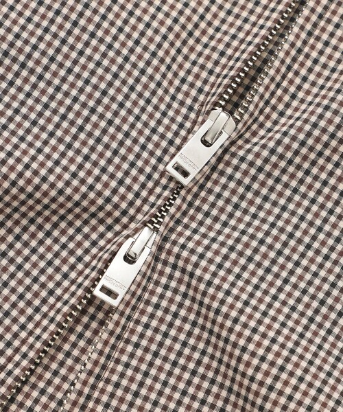 MACKINTOSH PHILOSOPHY（ﾏｯｷﾝﾄｯｼｭ ﾌｨﾛｿﾌｨｰ）の「【WEEKENDER】オーバーシャツハリントン ガングラブ/ブラックウォッチ（ブルゾン・メンズ・グリーン系その他4/ブラウン系その他4・40/38）」の4枚目の写真