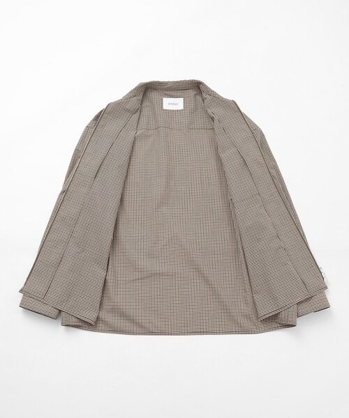 MACKINTOSH PHILOSOPHY（ﾏｯｷﾝﾄｯｼｭ ﾌｨﾛｿﾌｨｰ）の「【WEEKENDER】オーバーシャツハリントン ガングラブ/ブラックウォッチ（ブルゾン・メンズ・グリーン系その他4/ブラウン系その他4・40/38）」の5枚目の写真